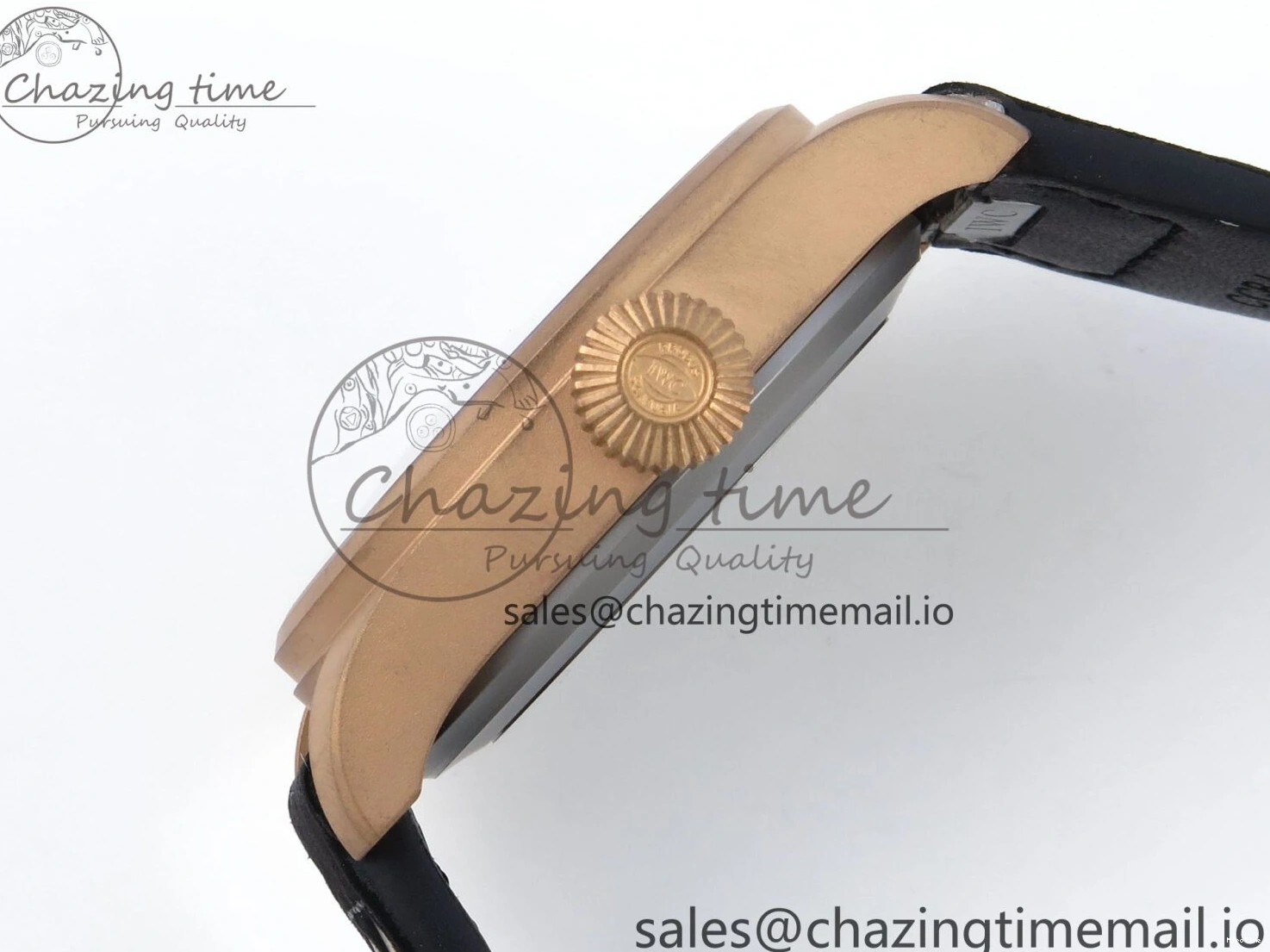 MIROTIME 0124 Affordable Big Pilot IW329703 M+F 1:1 Best Edition Black Dial on Black Nylon Strap MY 7004